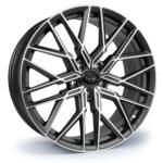 Targa TG8-FF 19x8 ET42 5x120 Matt Black / Machined Face