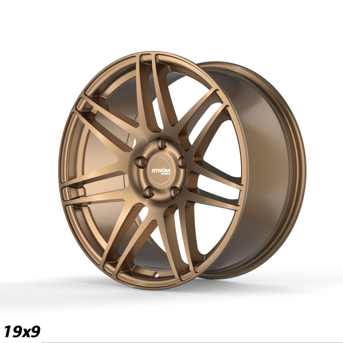 bronze-19x9-3_f7d4638c-eaaa-4a8d-a943-fef311b72667.jpg STROM STR3 F14 19x9 ET31 5x120 Satin Bronze - Image 1