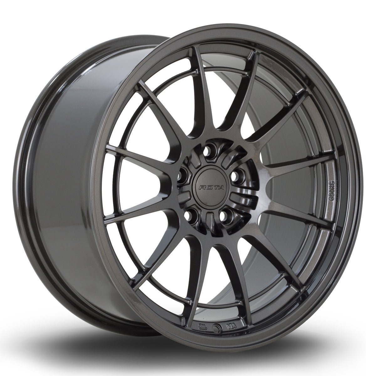 gkr189gunmetal.jpg Rota GKR 18x9 ET40 5x112 Gunmetal - Image 1