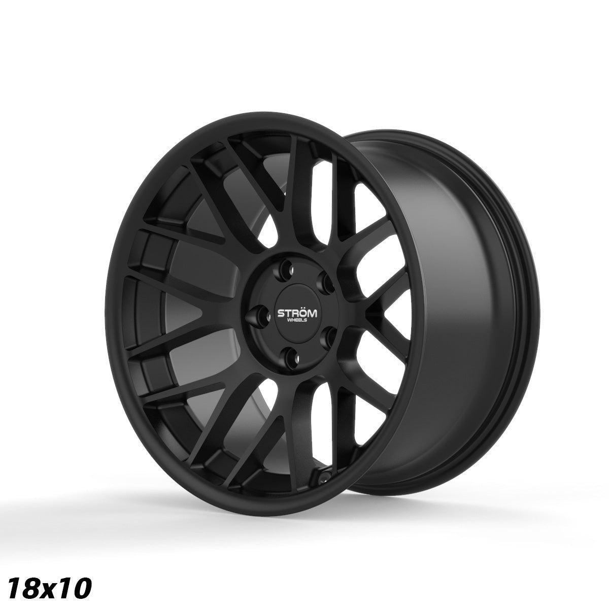 str2-black-1810-1_29dce1dc-5181-4136-b9cc-0e8f70aaa33c.jpg STROM STR2 RC 18x10 ET20 5x120 SATIN BLACK - Image 1