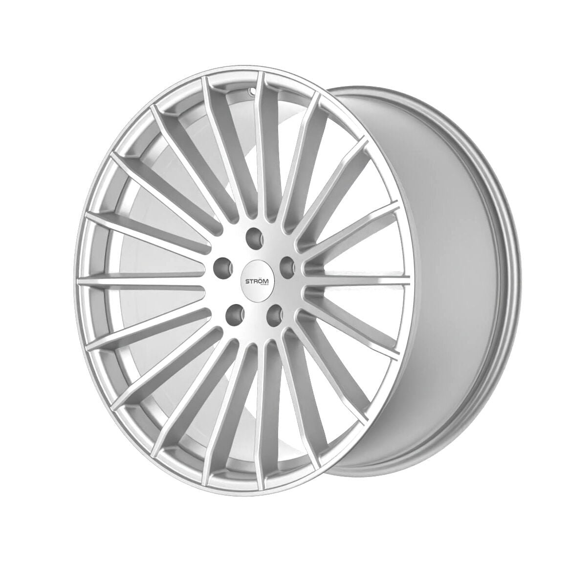 str4-22105-silver-1-e1695726296255.jpg STROM STR4 22x10.5 ET40 5x120 Platinum Silver - Image 1