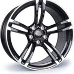 Targa TG1 18x8.5 5x120 ET35 Gloss Black / Polished Face