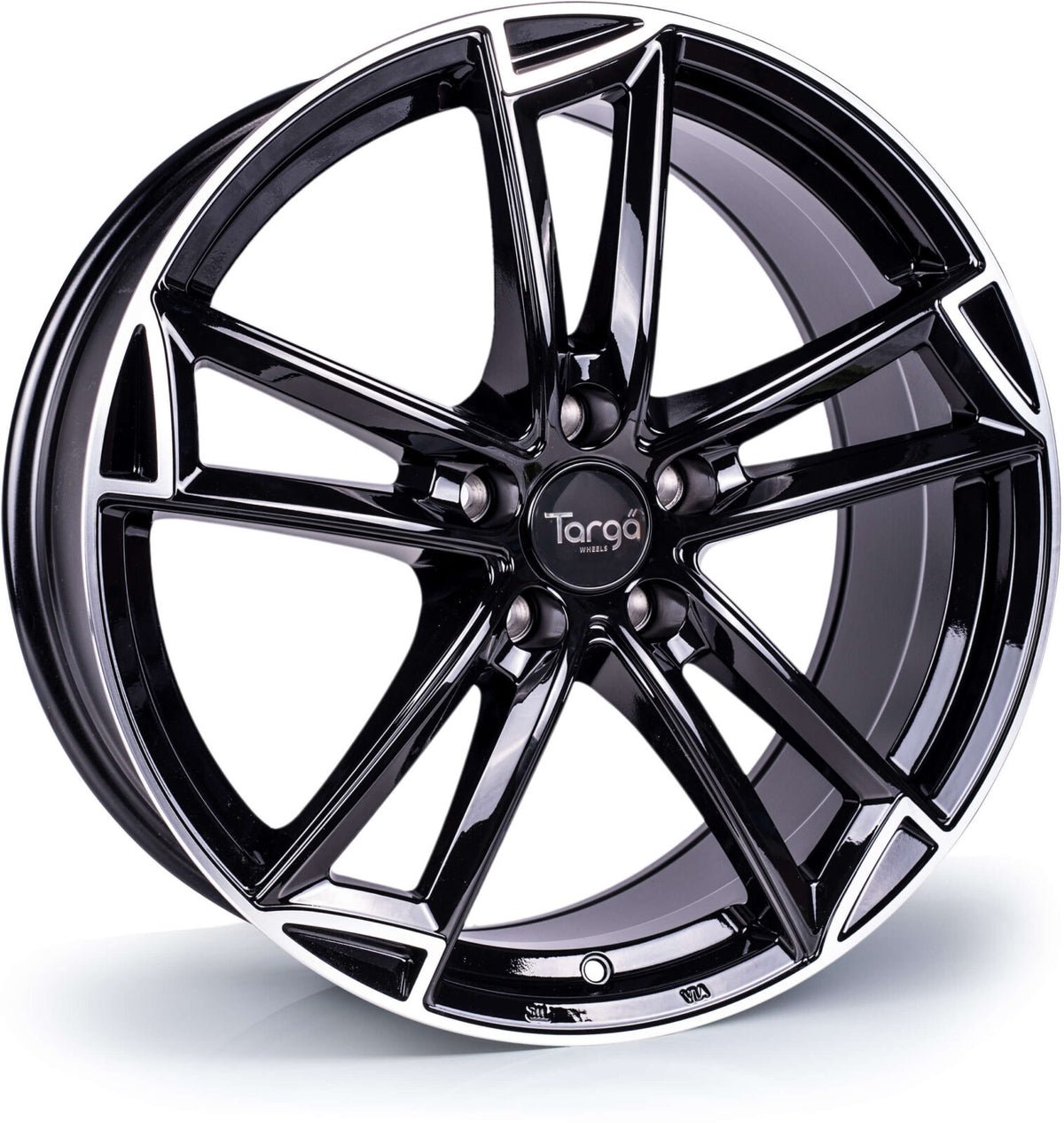 targa-tg3-gloss-black-polished-lip_6db71ef3-2357-4cb4-8c07-81046ae23714.jpg Targa TG3 19x8.5 ET40 5x120 Gloss Black / Polished Lip - Image 1