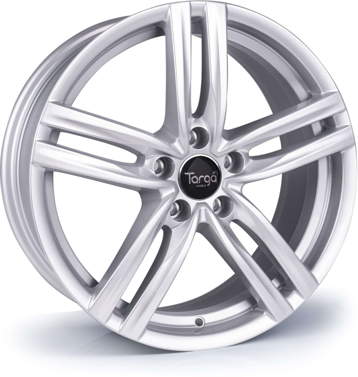 targa-tg4-sparkle-silver_a0b91bf3-8709-4397-90c9-a40317d56168.jpg Targa TG4 19x8 ET44 5x112 Sparkle Silver - Image 1