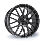 Targa TG2 19x8.5 ET42 5x120 Matt Black / Polished Lip Tip