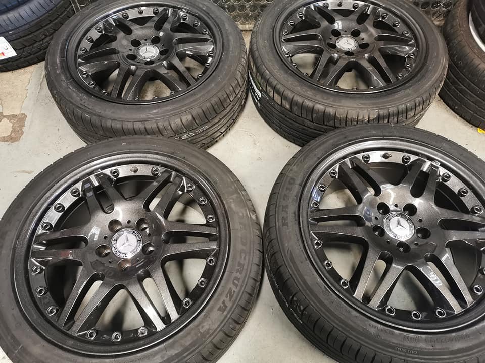 1 18" MERCEDES BRABUS STYLE ALLOY WHEELS / NEW TYRES - Image 1