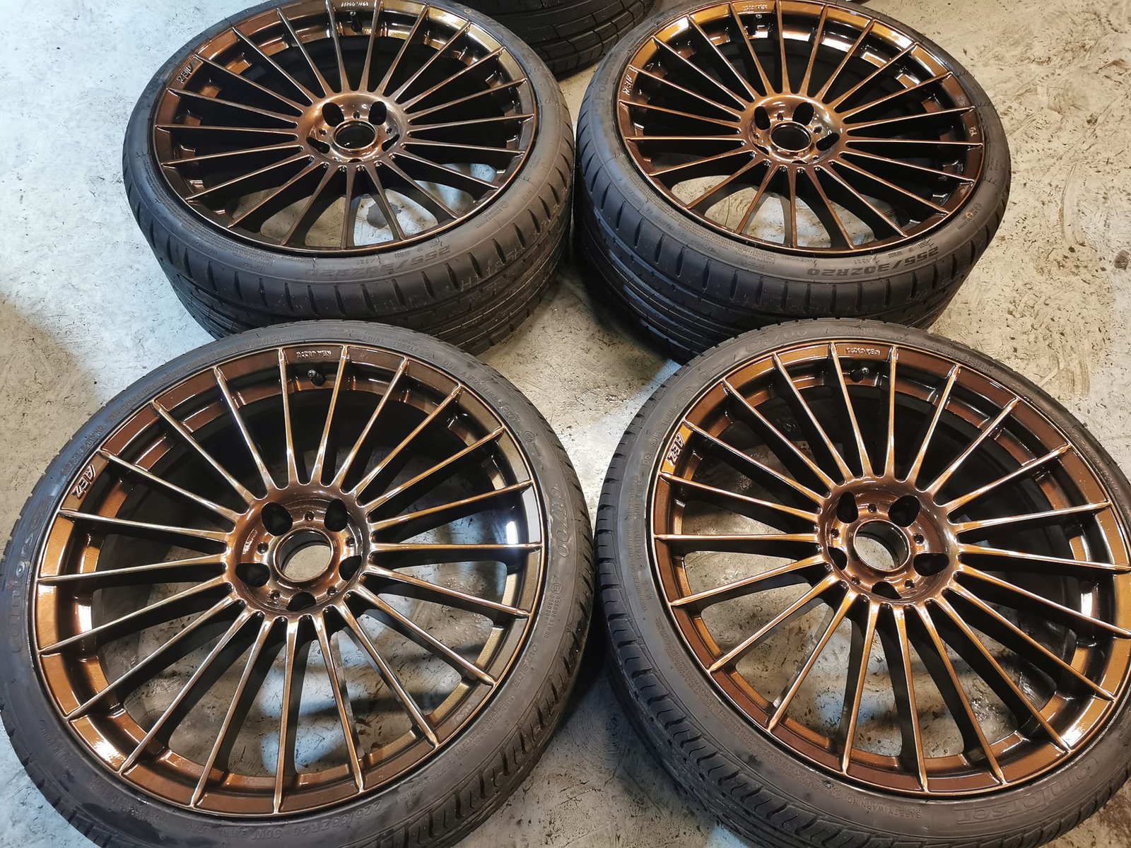 1 20" AEZ VALENCIA ALLOY WHEELS / NEW TYRES - 5 X 112 AUDI FITMENT - Image 1
