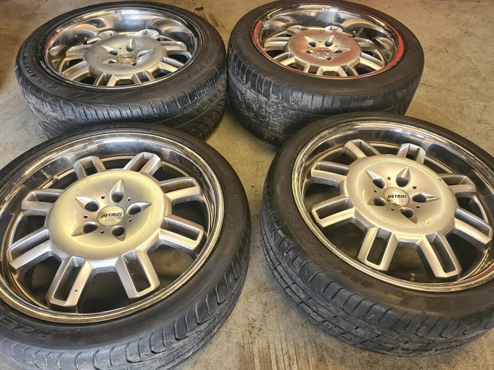 198456483_4053132478140773_7338832941138908729_n 20" GENUINE PETROL FATE ALLOY WHEELS / TYRES 5 X 112 FITMENT VOLKSWAGEN T4 / AUDI / MERCEDES - Image 1