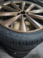 18" GENUINE ALLESSIO  ALLOY WHEELS / NEW TYRES   - 5 X 100 FITMENT   - VOLKSWAGEN / AUDI ETC - Image 7
