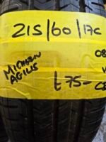 215 / 60 / 17C  MICHELIN AGILIS COMMERCIAL TYRE  -  AS NEW