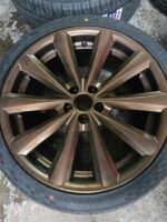 18" GENUINE ALLESSIO  ALLOY WHEELS / NEW TYRES   - 5 X 100 FITMENT   - VOLKSWAGEN / AUDI ETC - Image 3