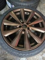 18" GENUINE ALLESSIO  ALLOY WHEELS / NEW TYRES   - 5 X 100 FITMENT   - VOLKSWAGEN / AUDI ETC - Image 4