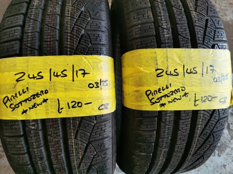 245 / 45 / 17 PIRELLI SOTTOZERO TYRES - NEW - TWO AVAILABLE
