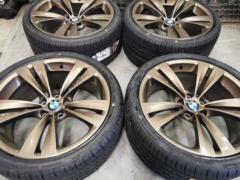 image-186.jpeg 20" GENUINE BMW STYLE 316 ALLOY WHEELS / NEW TYRES - 5 X 120 FITMENT - Image 1