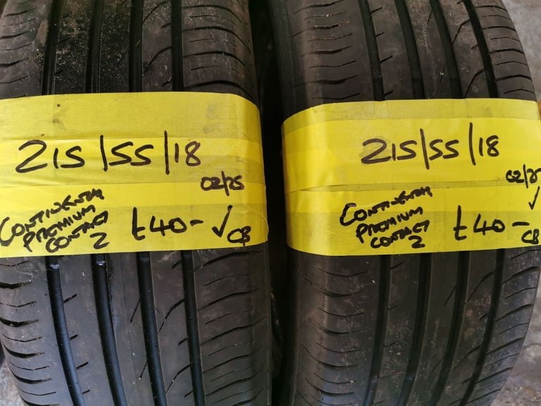 215 / 55 / 18 PREMIUM CONTACT 2 TYRES - TWO AVAILABLE