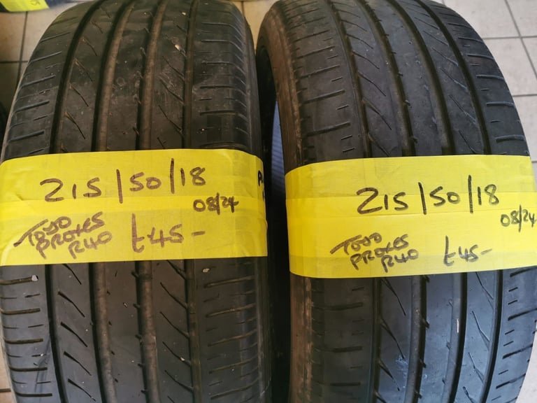 215 / 50 / 18 TOYO PROXES R40 TYRES - TWO AVAIALBLE