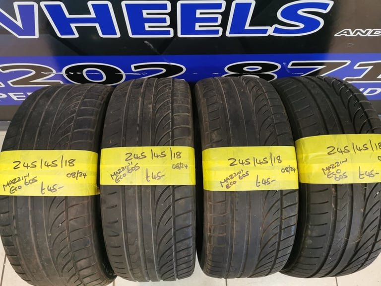 245 / 45 / 18 MAZZINI ECO 605 TYRES - FOUR AVAILABLE