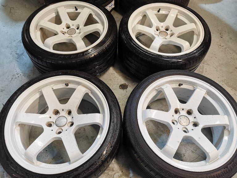 image-258.jpeg 18" BOLA B1 ALLOY WHEELS / TYRES - BMW FITMENT - 5 X 120 - Image 1