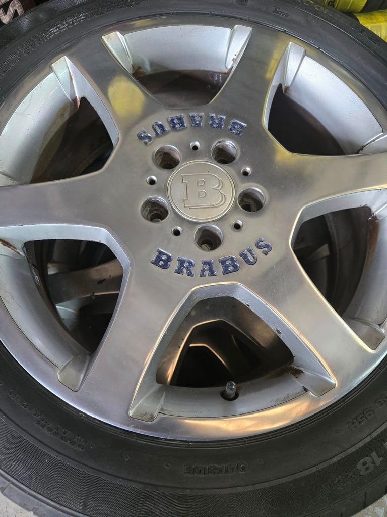 18" GENUINE BRABUS MERCEDES VITO ALLOY WHEELS / NEW TYRES