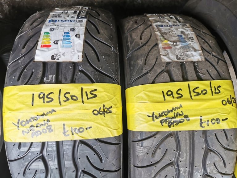 195 / 50 / 15 YOKOHAMA ADVAN NEOVA TYRES - NEW