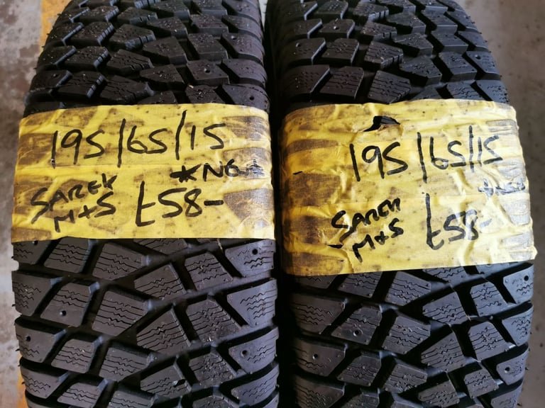 195 / 65 / 15 NEW SAREK MUD AND SNOW TYRES - TWO AVAILABLE