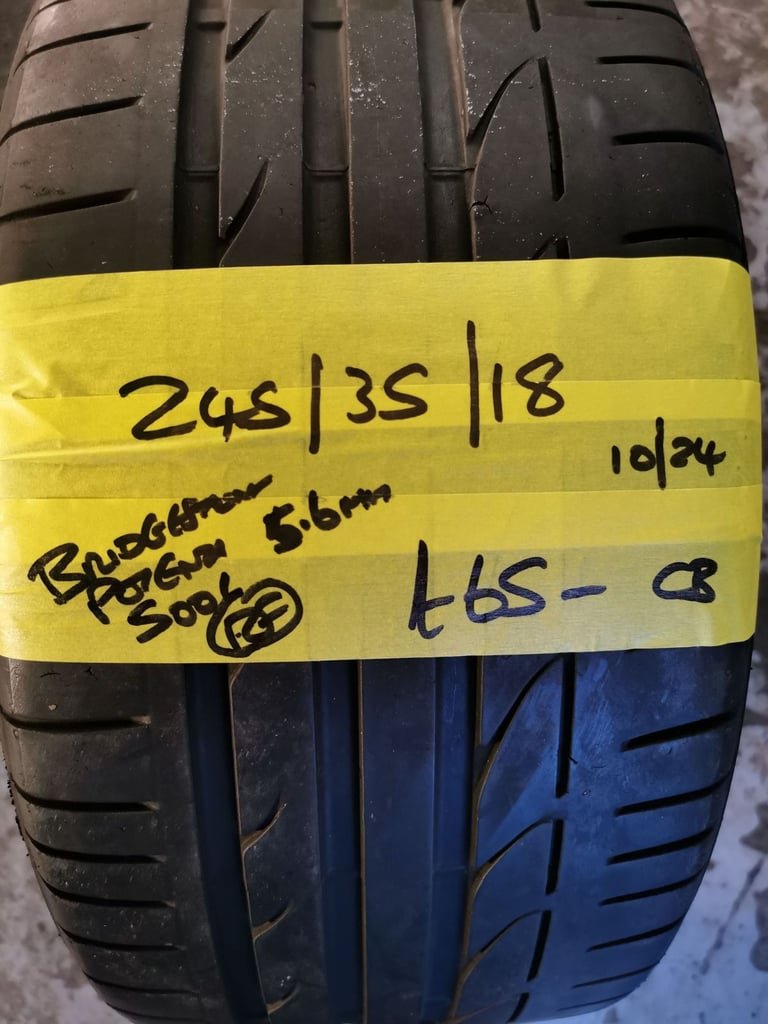245 / 35 / 18 BRIDGESTONE POTENZA S001 RUN FLAT TYRE - FITTING AVAILABLE