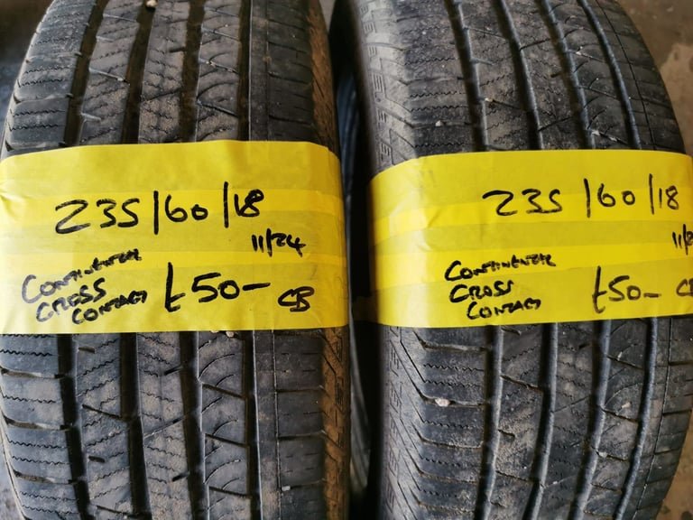 235/ 60 / 18 CONTINENTAL CROSS CONTACT TYRES - TWO AVAILABLE