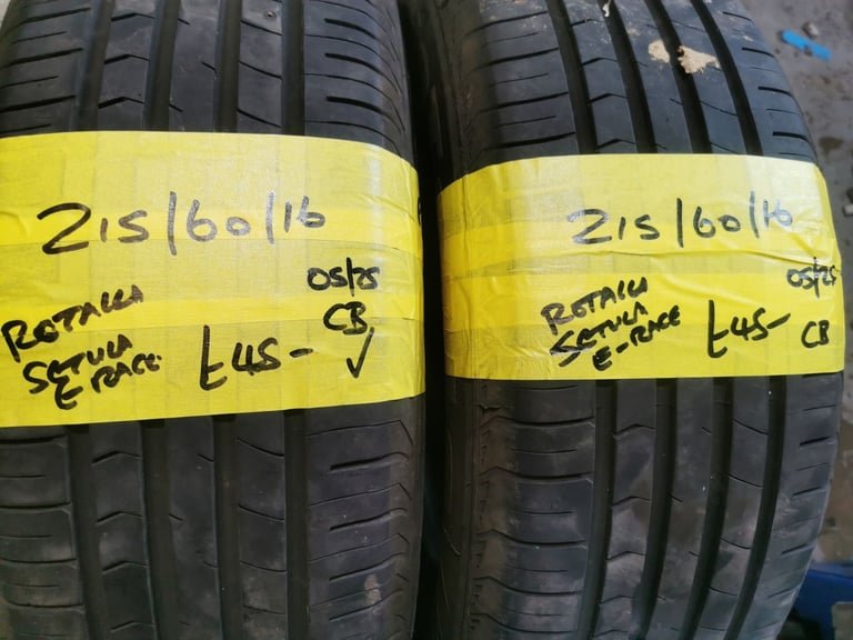 215 / 60 / 16 ROTALLA SETULA E RACE TYRES - TWO AVAILABLE