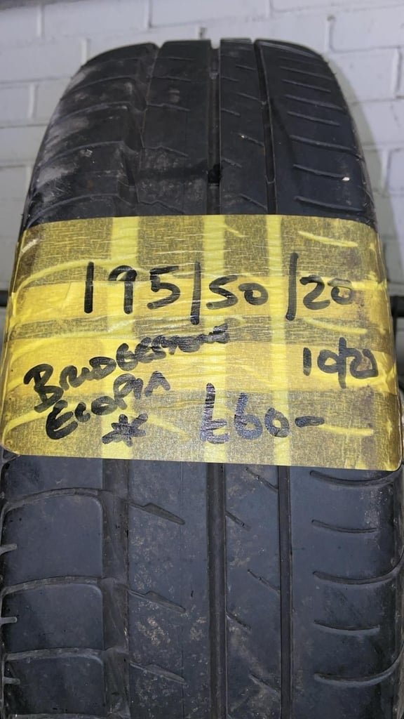 195 / 50 / 20 BRIDGESTONE ECOPIA TYRE - FITTING AVAILABLE