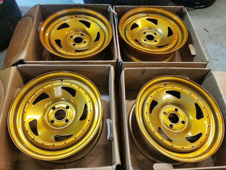 image-464.jpeg 16" EXTREME OFFSET WHEELS 4 X 100 VOLKSWAGEN ETC - Image 1