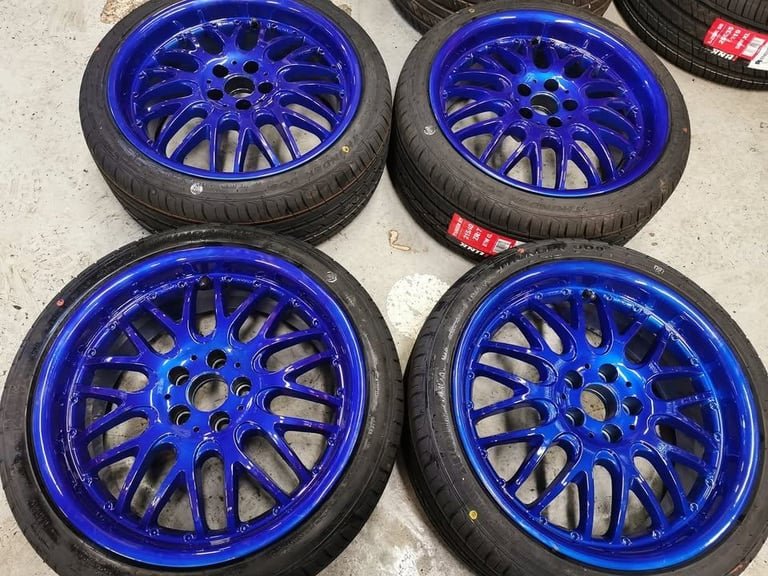 17" BBS STYLE ALLOY WHEELS / NEW TYRES 5 X 100 FITMENT AUDI A1 / VOLKSWAGEN POLO