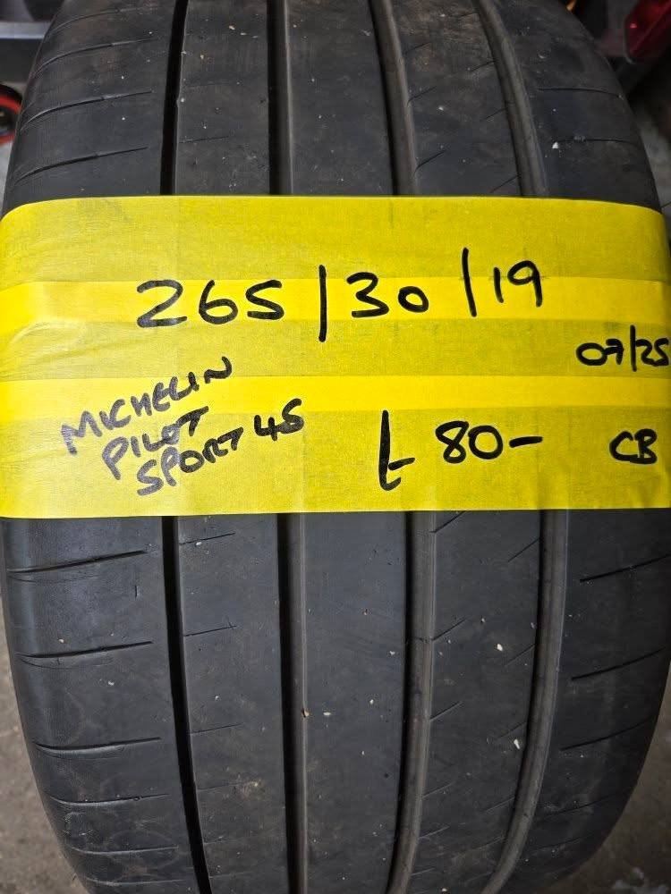 265 / 30 / 19 MICHELIN PILOT SPORT 4S TYRE - FITTING AVAILABLE