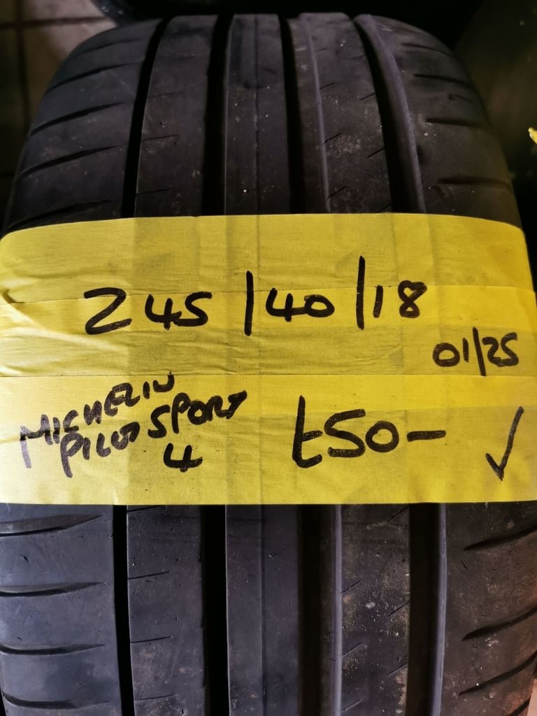 245 / 40 / 18 MICHELIN PILOT SPORT 4 TYRE - FITTING AVAILABLE