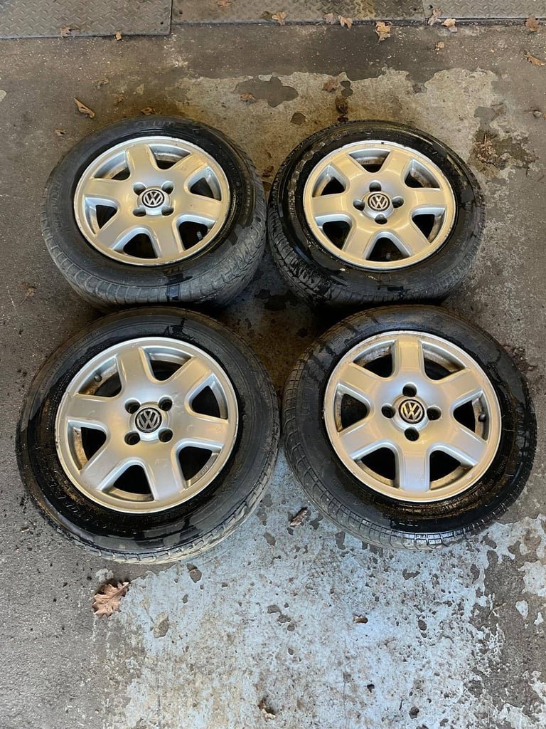 14" BBS ALLOY WHEELS / TYRES - 4 X 100 FITMENT - VOLKSWAGEN FITMENT