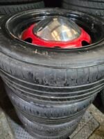 17" G P BANDED STEELS WITH MOON CENTRE CAPS  - 5 X 120 FITMENT  - VOLKSWAGEN T5 / T6 FITMENT - Image 7