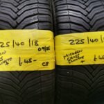 225 / 40 / 18 MICHELIN CROSS CLIMATE PLUS TYRES  - TWO AVAILABLE