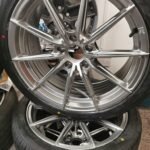 18" NEW KE FLOW FORMED LIGHTWEIGHT ALLOY WHEELS / NEW TYRES - 5 X 114.3 FITMENT - STAGGERED SET